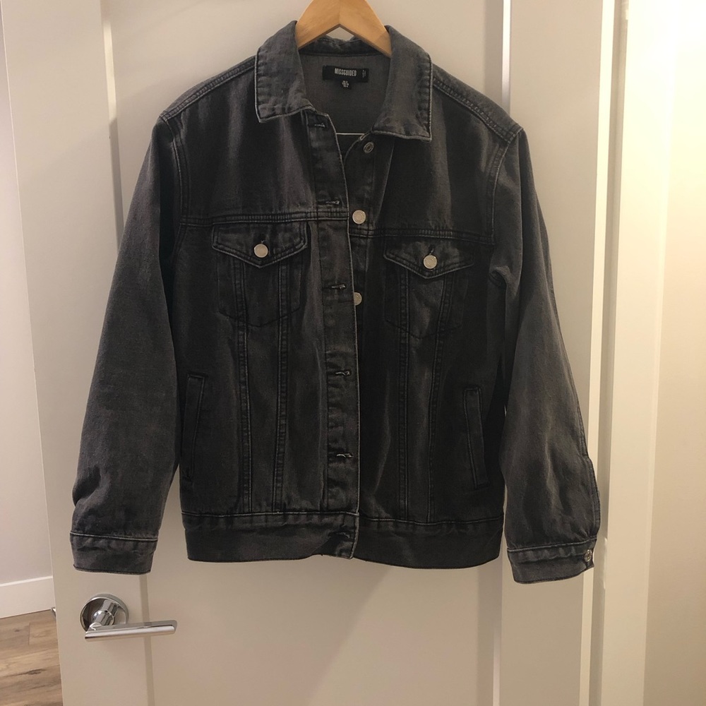 Oversized jean jacket